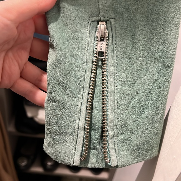 Current Air - green suede leather jacket - M (like new!) - Picture 8 of 8